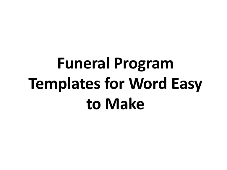 free funeral templates for mac